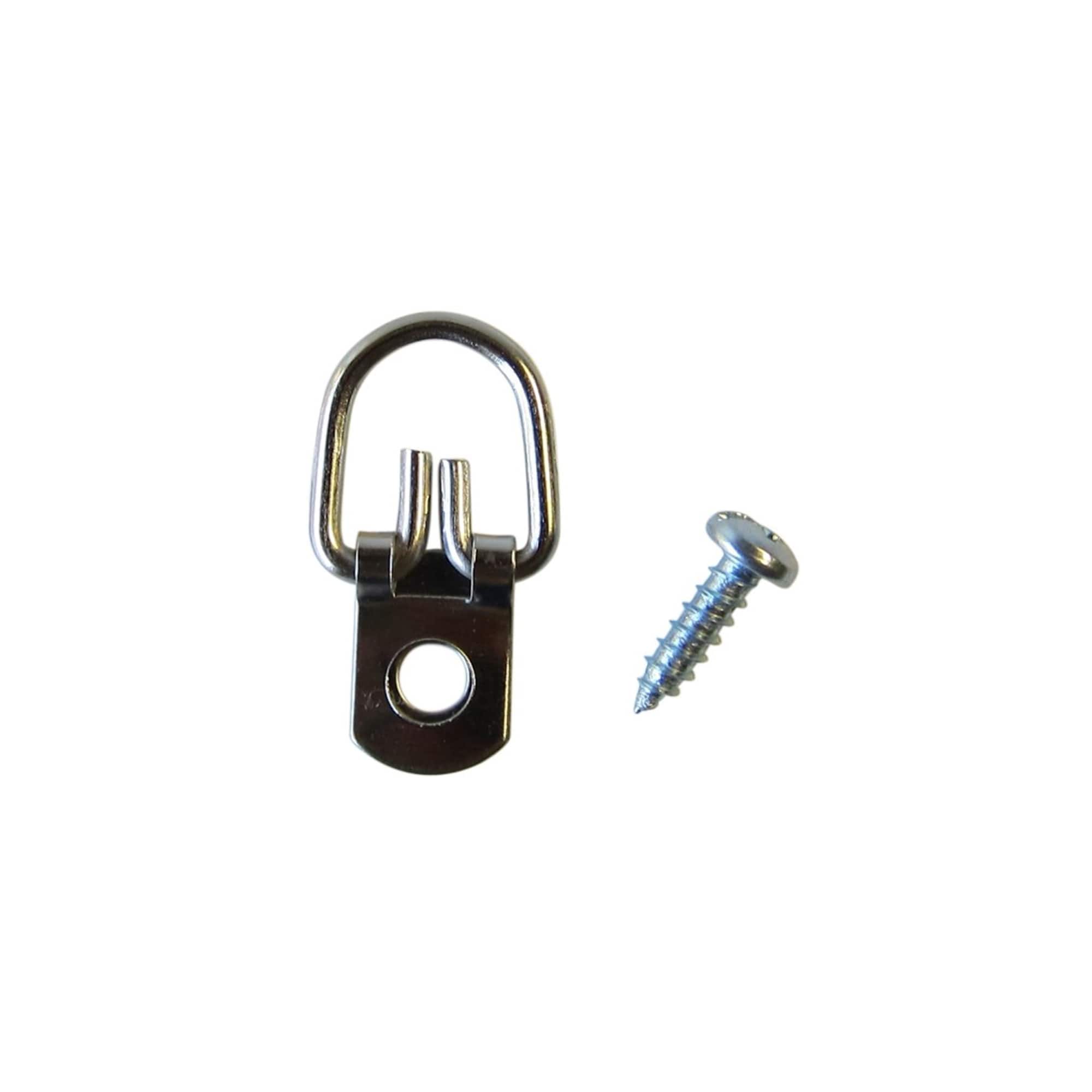 HangZ™ 50lb. 1 Hole D Ring Hangers, 4ct.